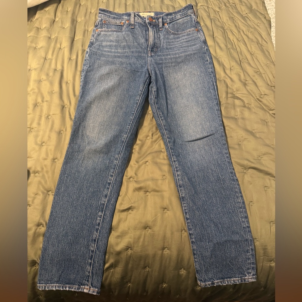 Madewell The Perfect Vintage Jean Classic Straight-Leg Blue Jeans - Women's
